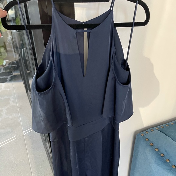 Next UK - Navy Satin Jumpsuit - Picture 5 of 11